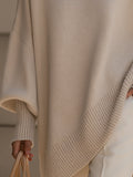 Fabienne | Pull oversize à ourlet asymétrique