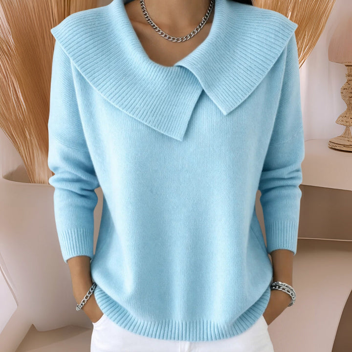 Clara | Pull en maille à col doux
