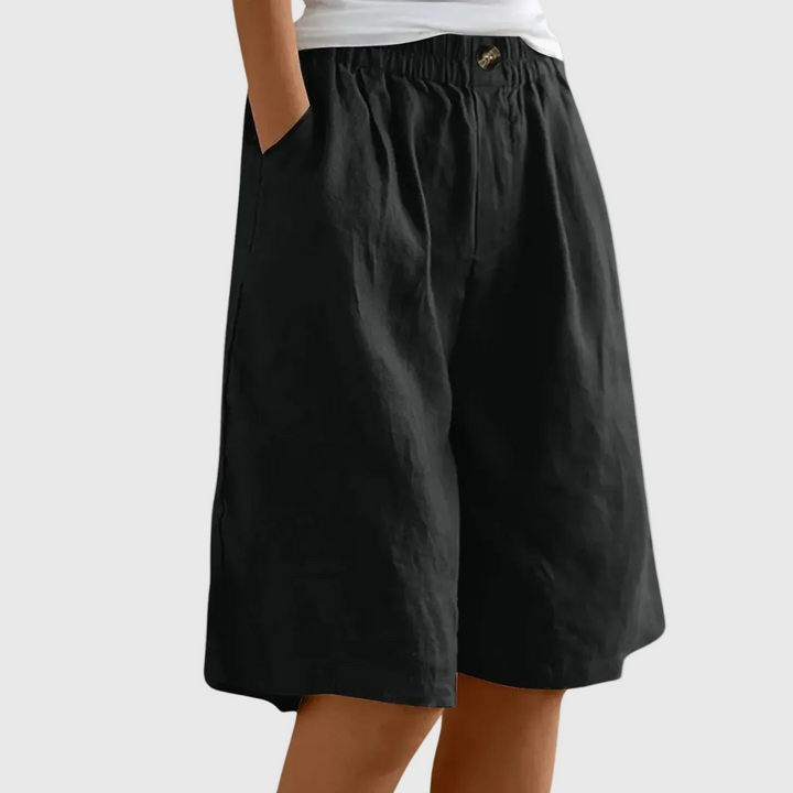 Émilie | Short ample à taille élastique