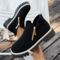 Karine | Bottines à double zip doré