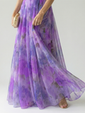 Élisa | Robe portefeuille longue