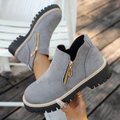 Karine | Bottines à double zip doré