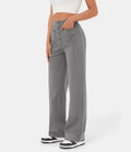 Caroline | Pantalon taille haute jambe droite