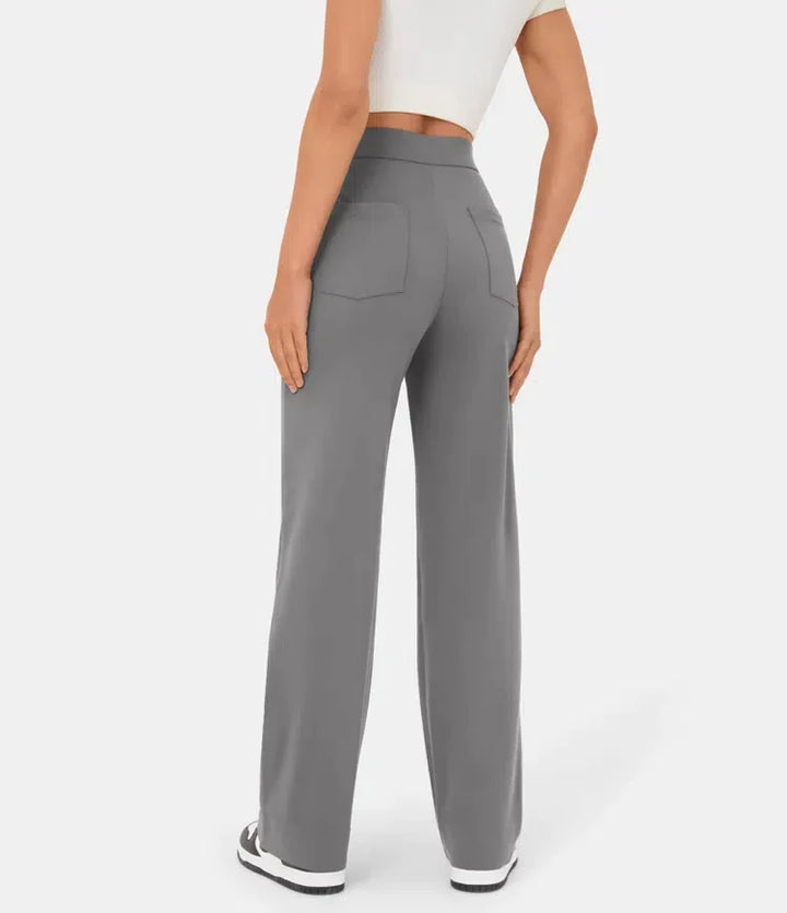 Caroline | Pantalon taille haute jambe droite