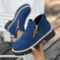 Karine | Bottines à double zip doré