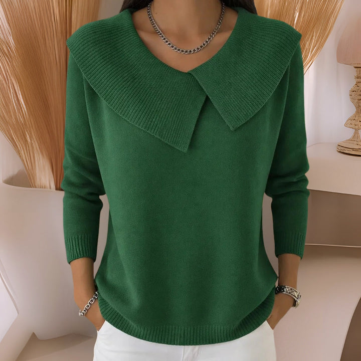 Clara | Pull en maille à col doux