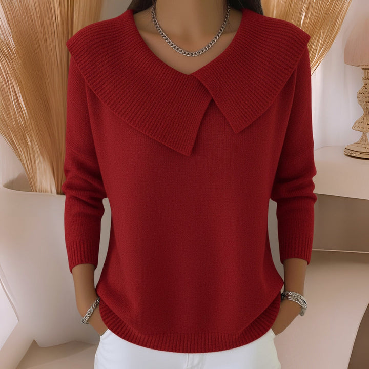 Clara | Pull en maille à col doux