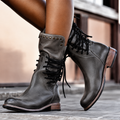 Nathalie | Bottines biker doublées polaire