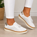 Christine | Mocassins en daim perforé