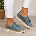 Christine | Mocassins en daim perforé