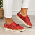 Christine | Mocassins en daim perforé