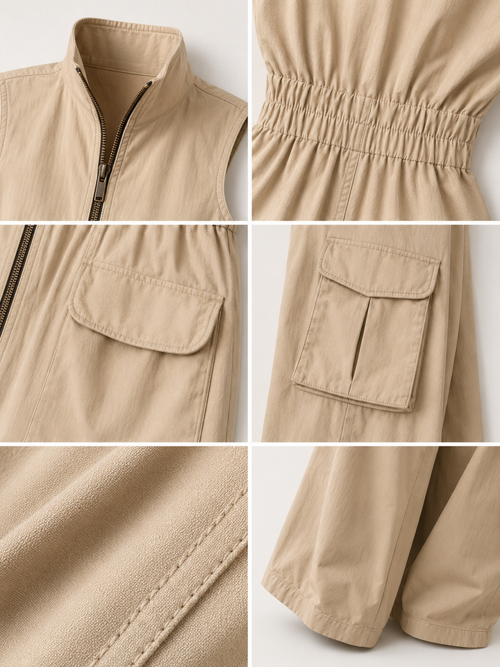 Victoire | Combinaison cargo zippée