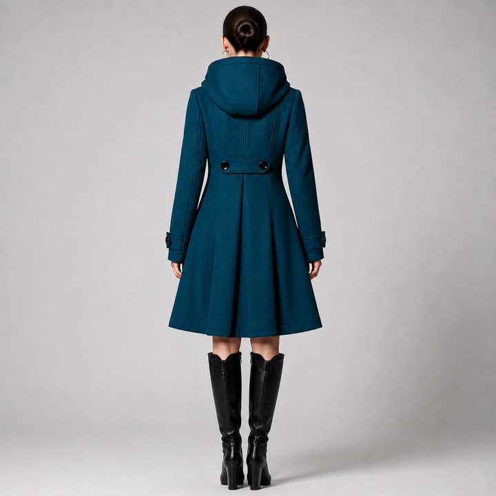 Adrienne | Manteau mi-long à capuche