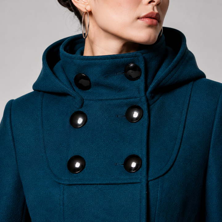 Adrienne | Manteau mi-long à capuche