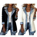 Stéphanie | Cardigan à détails en jean