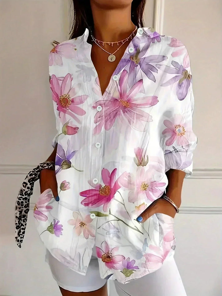 Brigitte | Blouse fleurie fluide