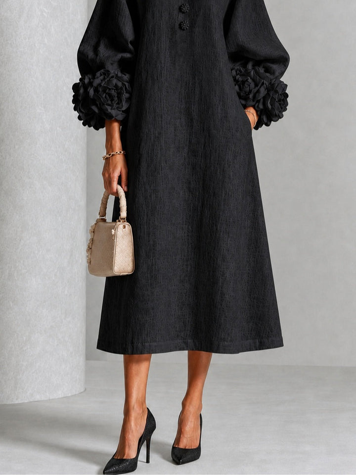 Robe Élodie noire - portée