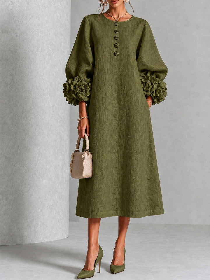 Robe Élodie vert olive