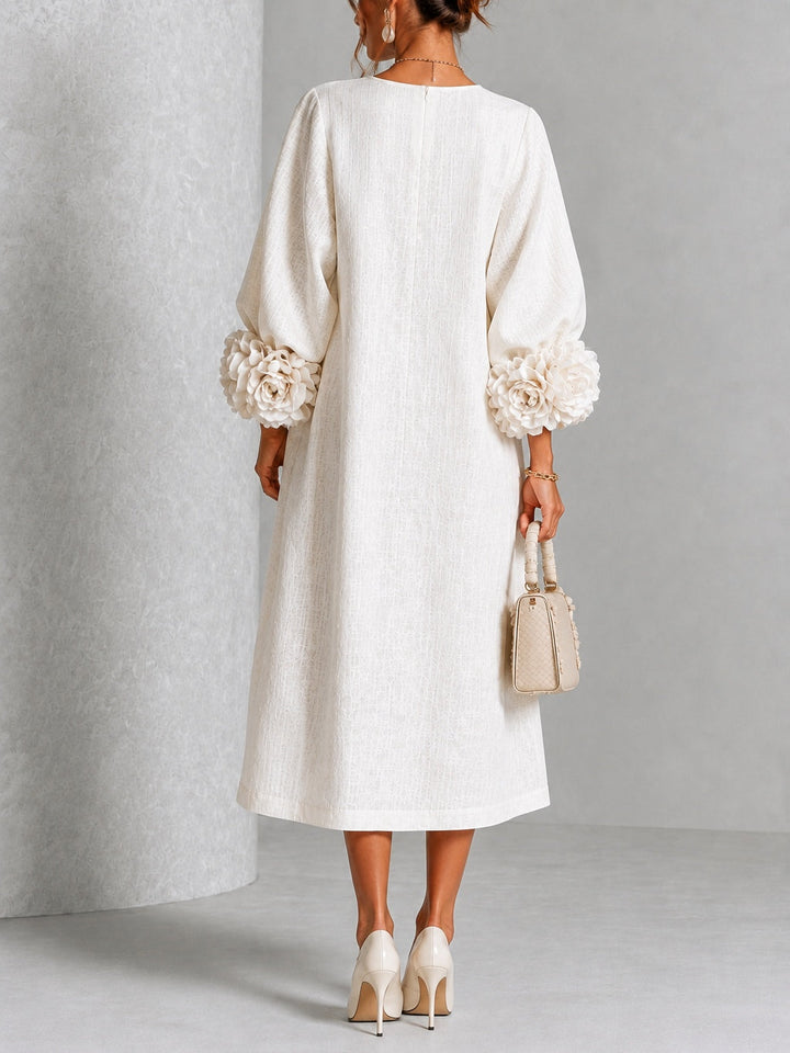 Robe Élodie blanche - portée