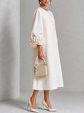 Robe Élodie blanche - détail