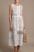 Alice | Robe midi graphique