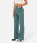 Caroline | Pantalon taille haute jambe droite