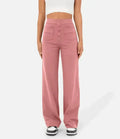 Caroline | Pantalon taille haute jambe droite