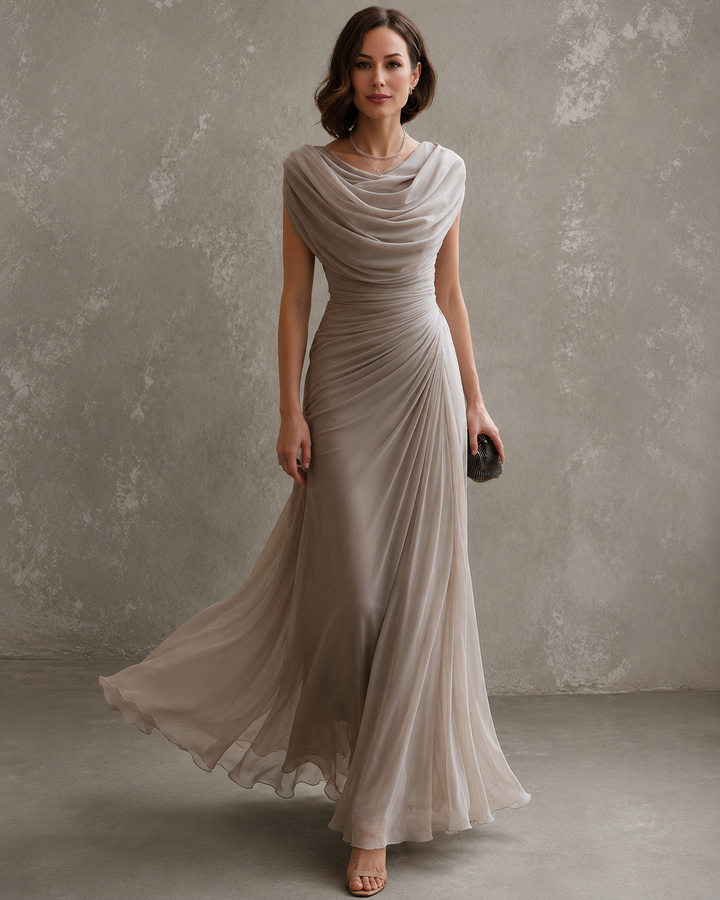 Danielle | Robe longue drapée