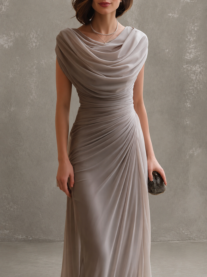 Danielle | Robe longue drapée