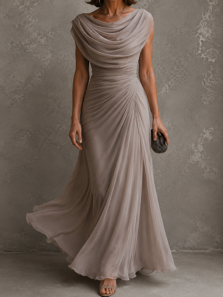 Danielle | Robe longue drapée
