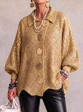 Monique | Cardigan épais à gros boutons