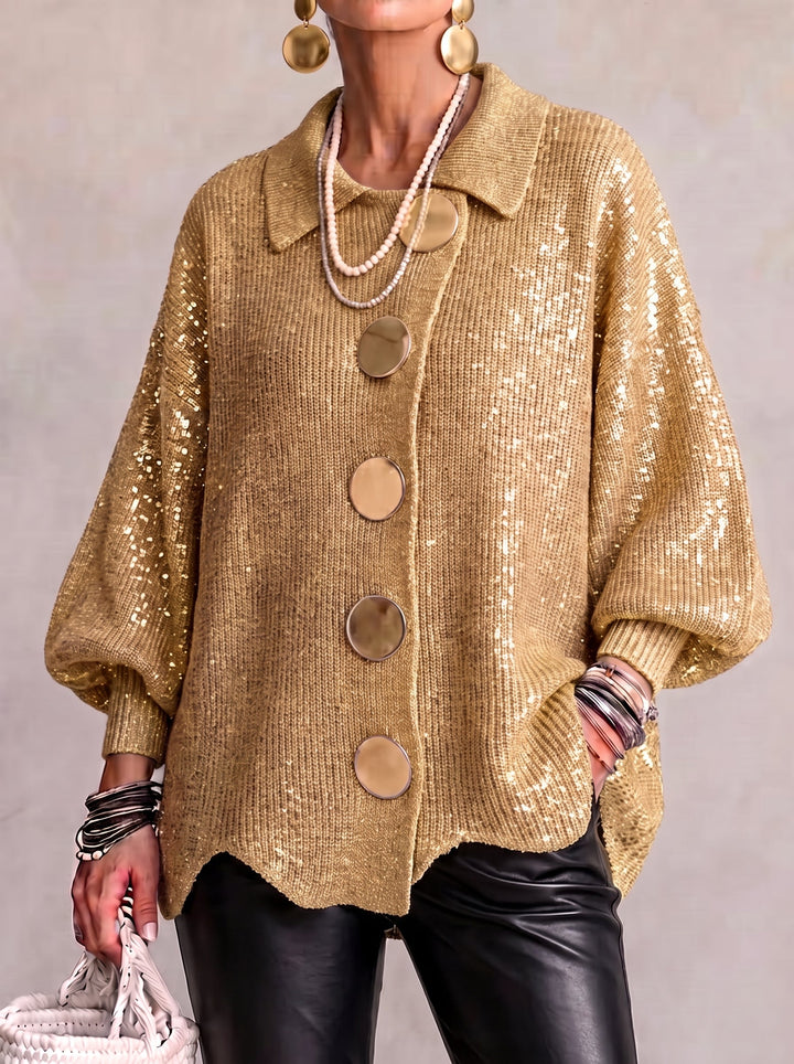 Monique | Cardigan épais à gros boutons