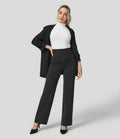 Caroline | Pantalon taille haute jambe droite